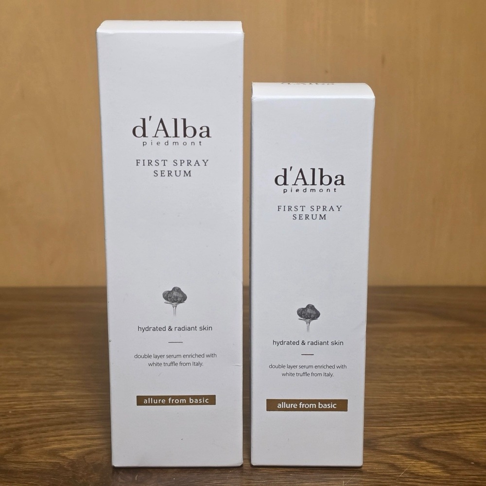d'Alba White Truffle First Spray Serum 180ml + 100ml 2 Pack NEW SEALED K Beauty